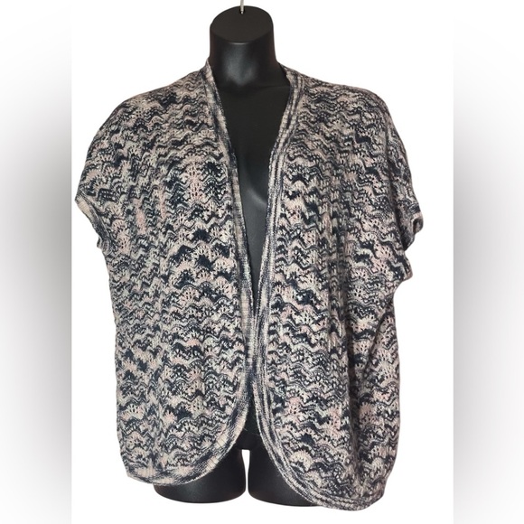 Motherhood maternity cardigan cozy pink blue oversized short sleeve sweater OS - Picture 1 of 7